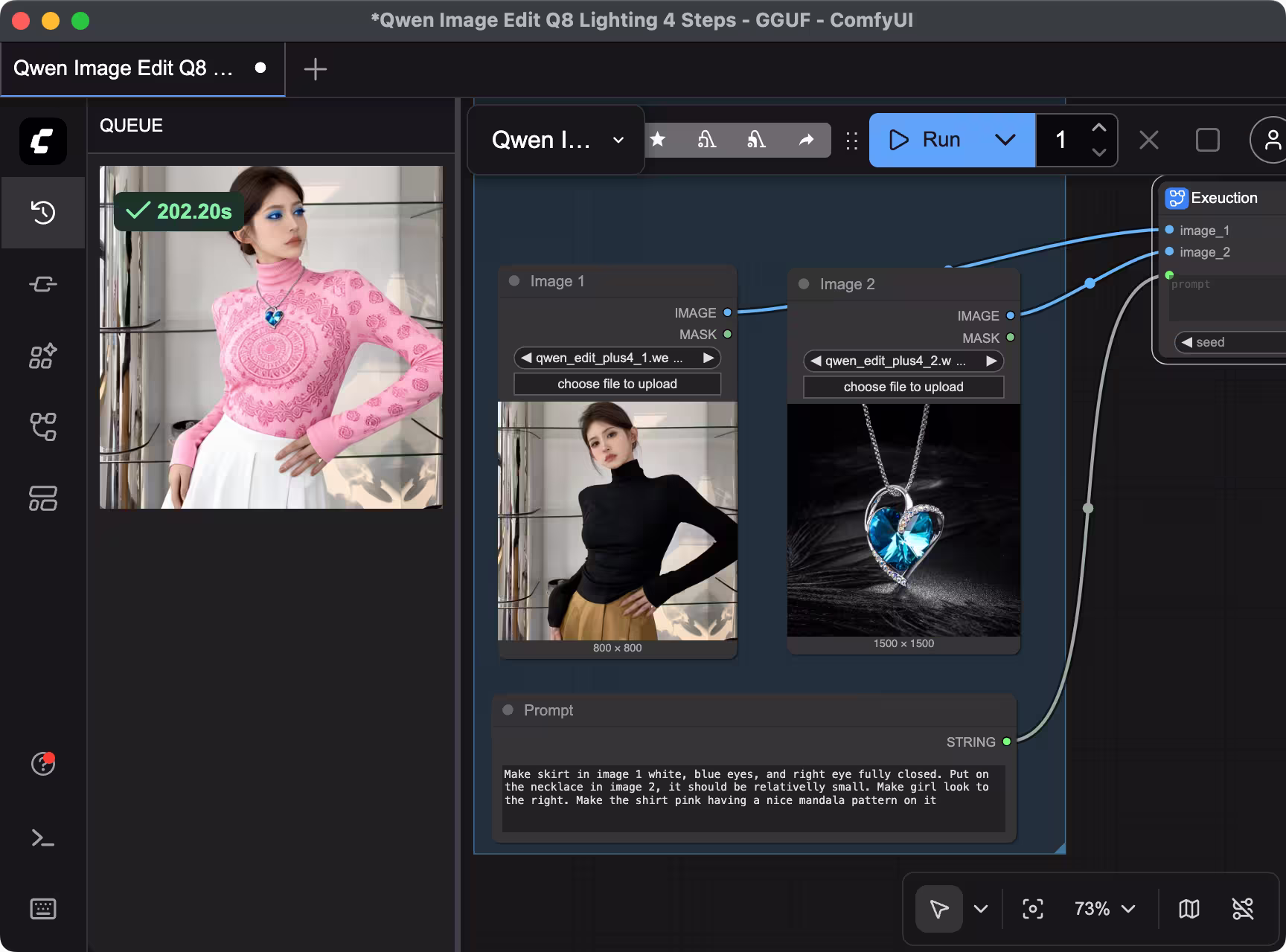 Running Qwen Image Edit 2509 GGUF + 4 Step Lightning on a Mac with 64GB of RAM